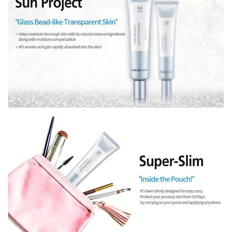 THANK YOU FARMER - Sun Project Light Sun Essence SPF50+ PA+++ 40ml