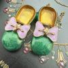 Women Men Cute Shoes Enamel Crystal Brooches Pins Vintage Palace Exquistie Design Unisex Bag Office Accessories Jewelry