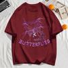 Lightning Butterfly Printing Mens T Shirts Summer Cotton T-Shirt Casual O-Neck Clothes Oversized Comfortable Sleeve