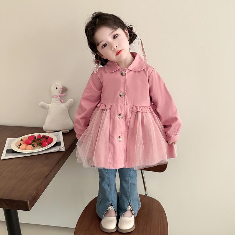 Стильный демисезонный тренч для девочек 2025