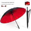 Extra Large Double Layer Men's Umbrella - 24 Bone, Long Handle, Reinforced, Thickened, Wind & Rain Resistant.