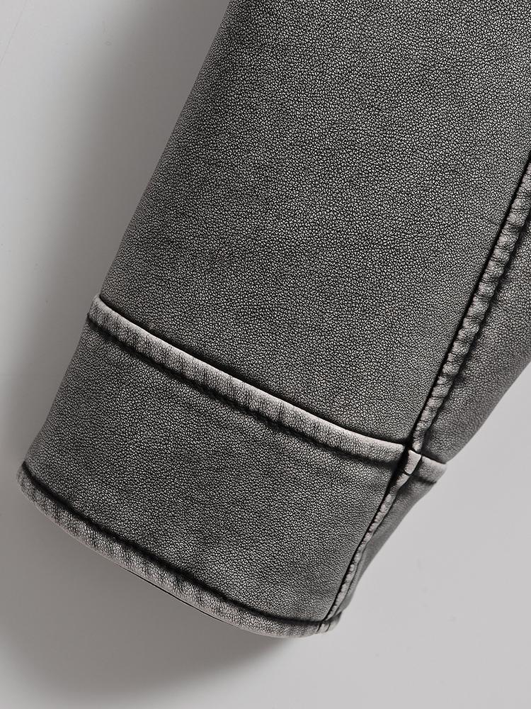 Весна-Осень, женская свободная молния с поясом, короткая куртка из искусственной кожи в стиле ретро, уличная одежда, женское шикарное винтажное пальто, верхняя одежда