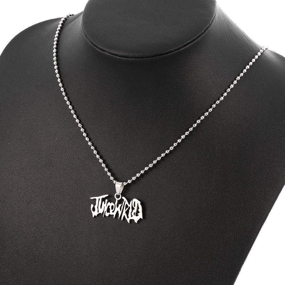 999 Wrld Juice Heart Pendant Necklace Hip Hop Singer Stainless Steel Men and Women Young Boy Never Broke Again Necklace