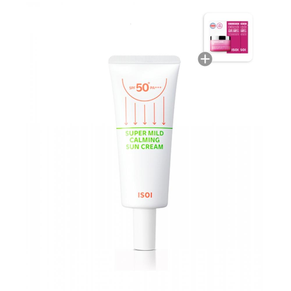 Isoi Super Mild Успокаивающий солнцезащитный крем Spf50+ Pa+++ 55 мл