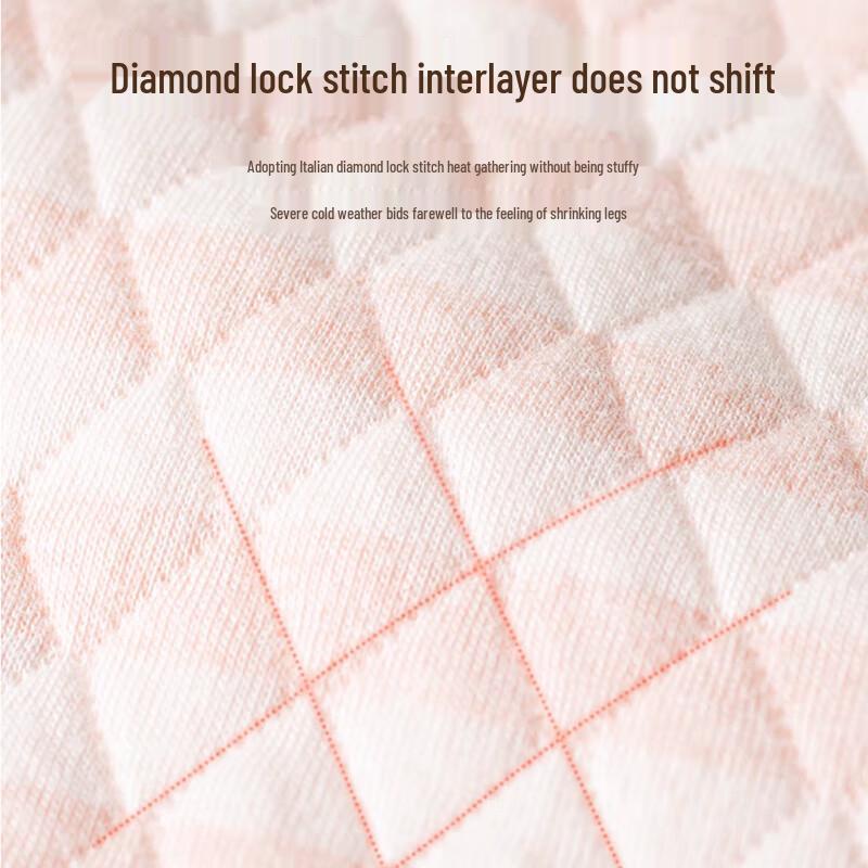 LANGSHA Комплект женского термобелья из 3-слойного хлопка с полувысоким воротником