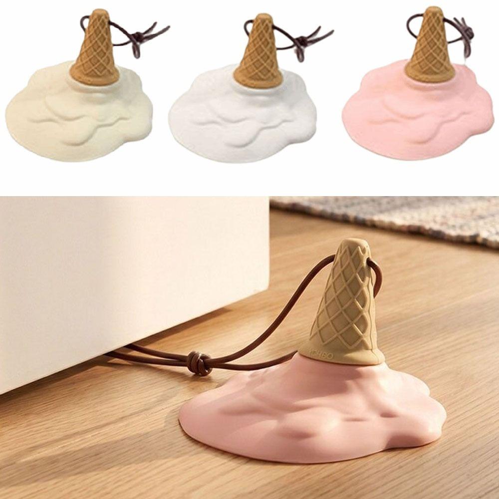 Simulation Ice Cream Safety Door Plug Bottom Suction Cup Anti-Collision Pad Baby Safety