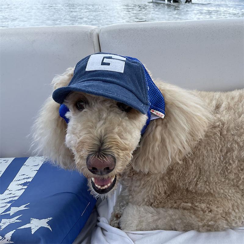 Fashion Dog Caps Sport Baseball Cap Dogs Outdoor Travel Pet Hat Sun Protection Summer Breathable Sunshade Cap Dog Accessories