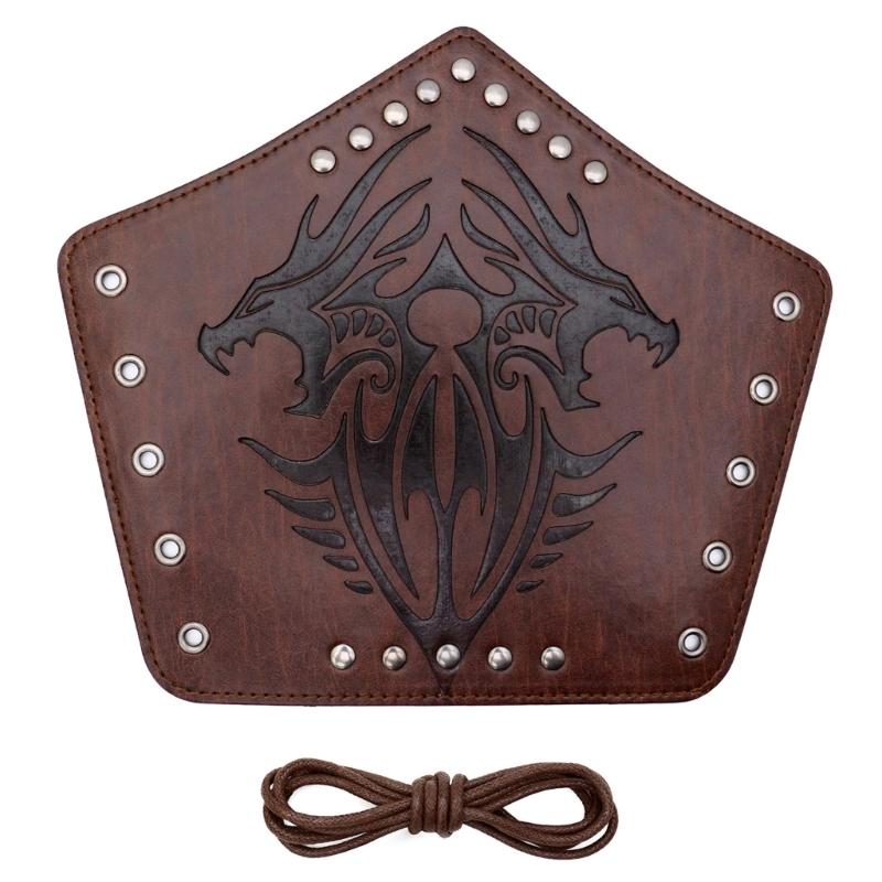 Кожаные наручи для взрослых, кожаные браслеты на предплечья, кожаные наручи-перчатки, браслеты на запястья, средневековые браслеты с пряжками для Хэллоуина, косплея, вечеринки