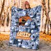 Grizzly & Lemmings Flannel Blanket Soft Warm All-Season Throw, Design for Camping, Car Travel, Hiking Sofa, Bed, Office Perfect Gift for Parties