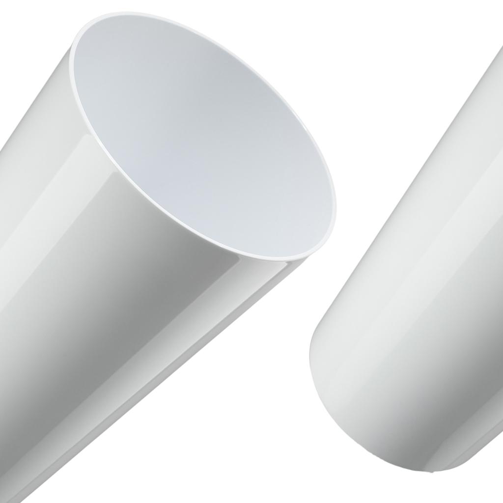 KADAX Doniczka Donica Na Kwiaty 26cm Osłonka Z Wkładem Kwietnik Plastikowa Biała