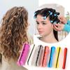 12 Pieces Hair Curlers Permanent Hair Rods Anti-Slip Hair Rollers Cold Short Curler Rod Elastic Rubber Band Permanent Curlers Hair Styling Tool