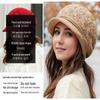 Women's Fashionable Winter Ear Protection Cashmere Wool Hat with Velvet Lining