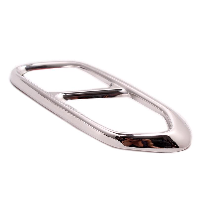 For VOLVO XC60 2018 Car Rear Exhaust Tail Pipe Cover Trim Muffler Stainless Steel Accessories