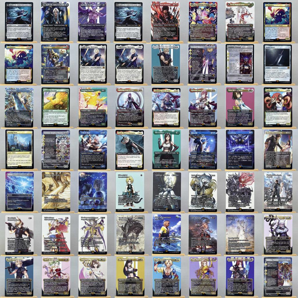 FIN PSS5 FCA HOLO14-001 Tcg proxy magical cards Sephiroth, Fabled SOLDIER Vivi Ornitier Cloud, Midgar Mercenary gathering