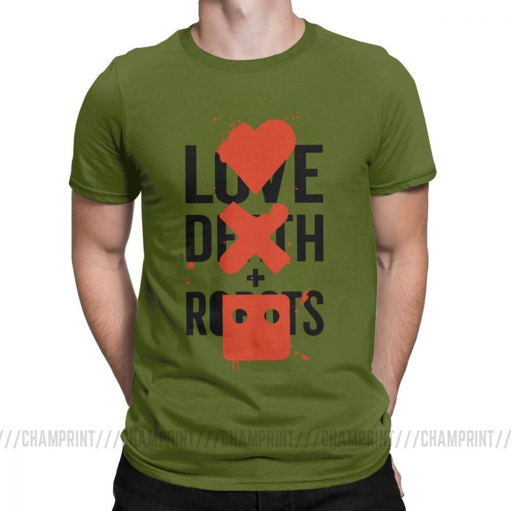 Крутая футболка Love Death And Robots Футболка Большого Фаната Хэви-метал Научная фантастика