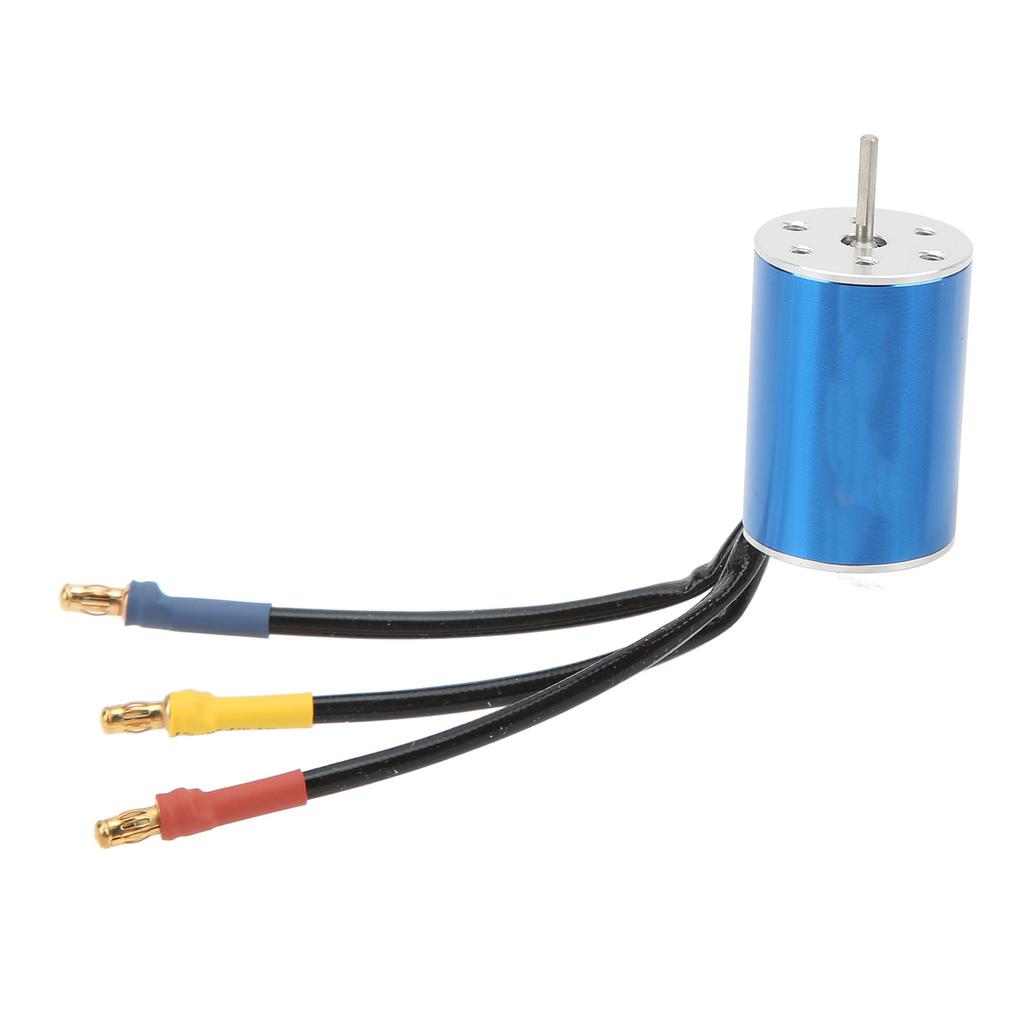 4500KV Brushless Motor 4 Pole Strong Torsion Stable Output Motor for Traxxas 1/16 1/18 RC Car Dark Blue