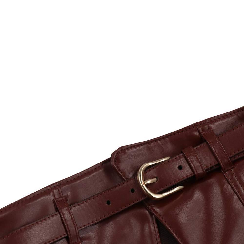 PU кожаный широкий пояс регулируемый талия корсет панк эластичные кушаки для девочек