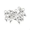 50 Pieces DIY Jewelry Accessories Metal Material Lobster Clasps Claw Silver