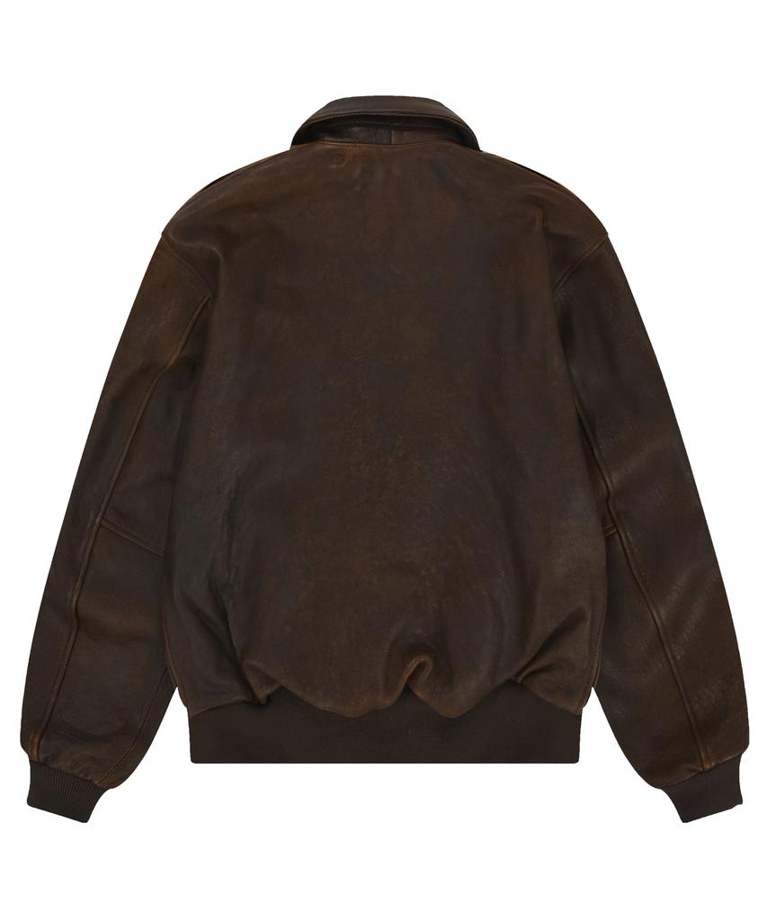 Avirex Antique Lamb Leather A-2 Jacket / 7835950007 Brown