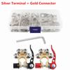 2 PCS Battery Main Cable And 60Pcs Bolt Holes Tinned Combination Car Quick Disconnect Cable Post Terminal Shut-off Connectors