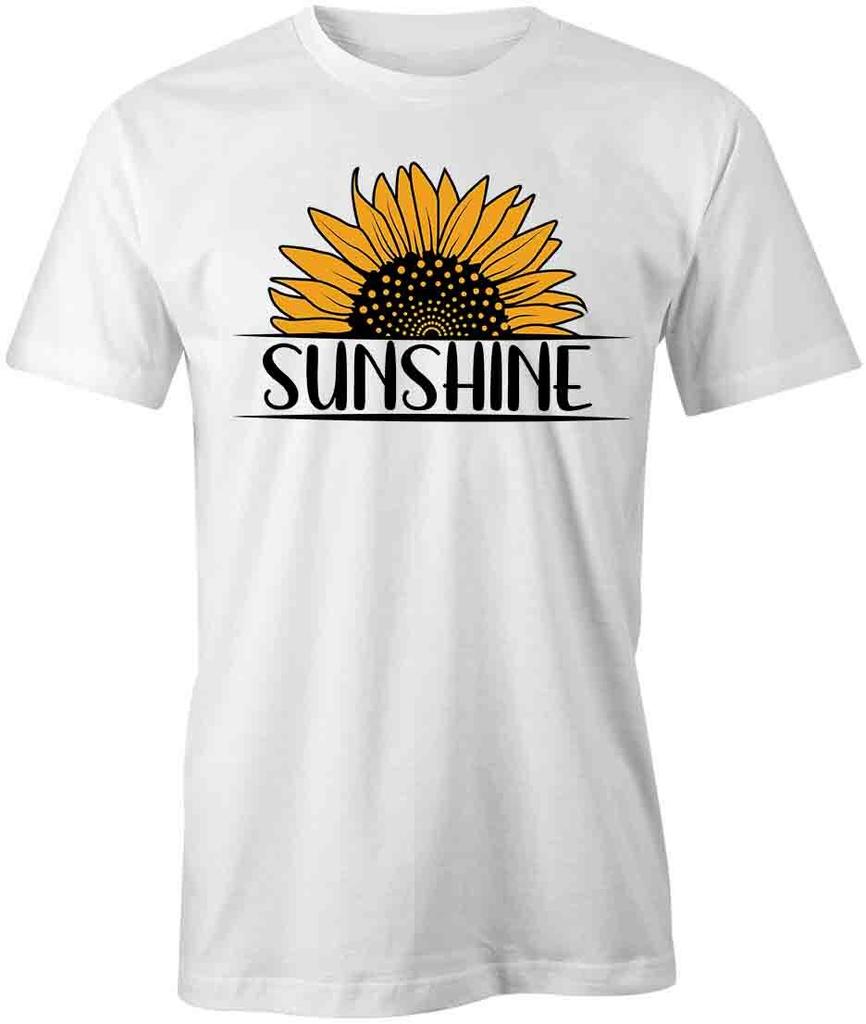 SUNFLOWER TShirt Tee Short-Sleeved Cotton FLOWER FLORAL CLOTHING S1WSA542
