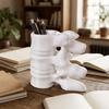 Funny Spine Vertebrae Pen Holder 3D Printed Simulation Spine Brush Holder Spine 3D Vase  Doctors