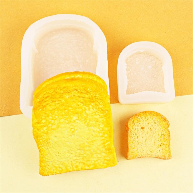 Sliced Toast Bread Silicone Mold DIY Cake Pastry Baking Mold Cake Decorating Tool for Making Chocolate Fondant Nonstick