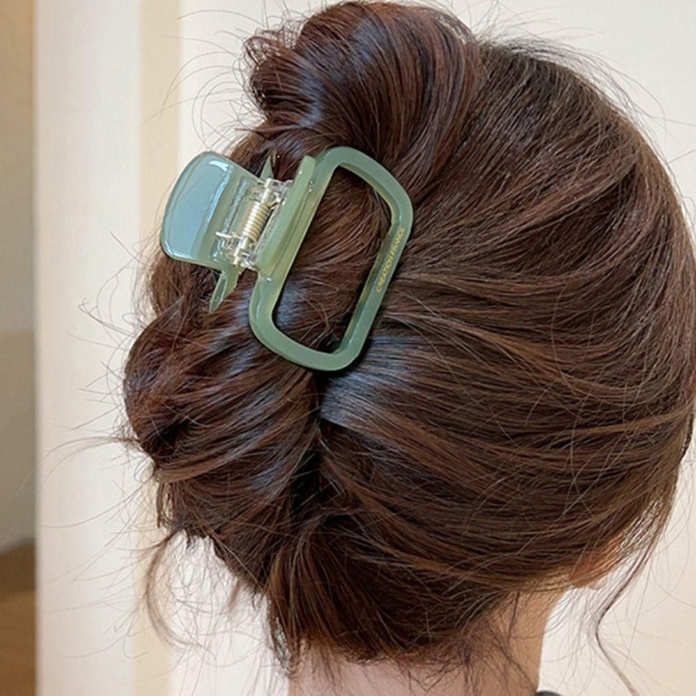 Мини-зажим для волос, крабик для волос Y2K, квадратные заколки, японские ацетатные заколки для волос, аксессуары для волос