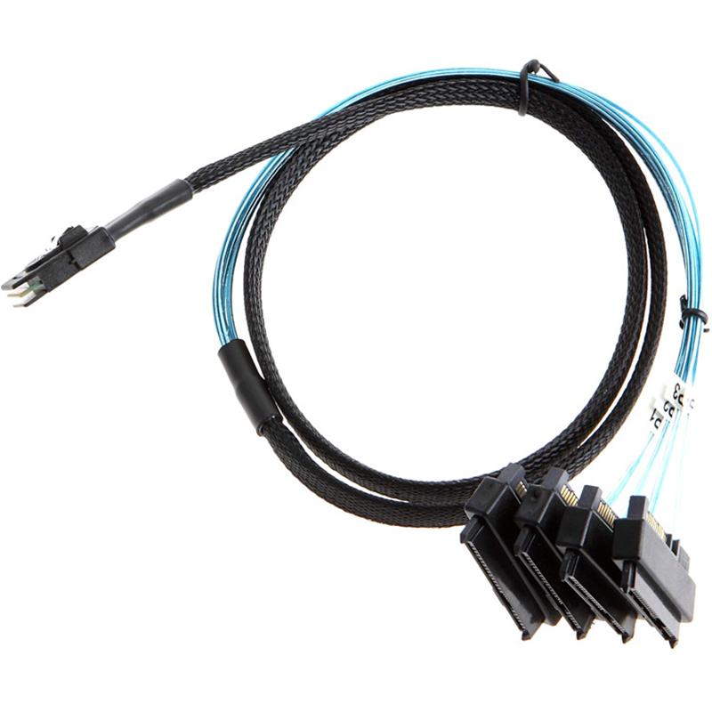 Кабель-адаптер-преобразователь Mini SAS 36P SFF-8087 на SFF-8482 SAS 29+15P SATA для серверного компьютера