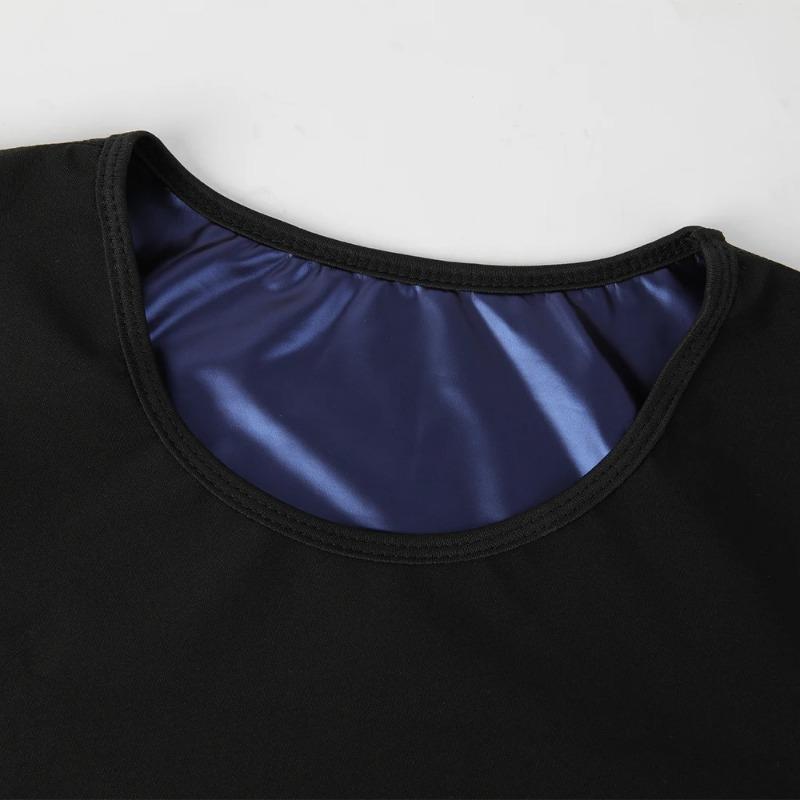 Рубашка для сауны для мужчин, костюм для пота, компрессионный топ с длинным рукавом, рубашки для похудения и коррекции фигуры для тренировок, спорта