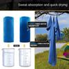 Microfiber Quick Drying Towel Double-sided Velvet Yoga Fitness Towel   Fitness