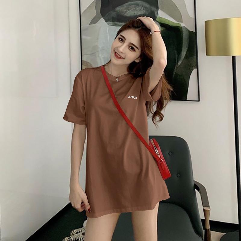 White Printed Women's New Loose Casual Bottoming Shirt Korean Style Summer Student Short-sleeved Top T-shirt for Women Summer