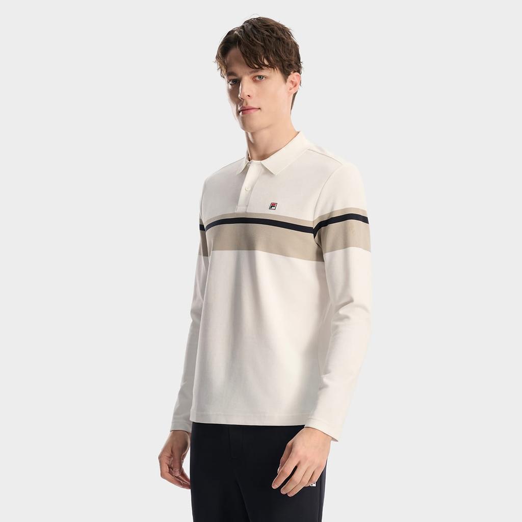 FILA Heritage Polo Shirt Men's Cloud White F11M618220FWT