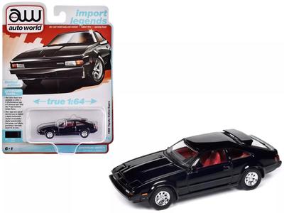 Autoworld 1/64 Toyota Celica Supra 70 1983 Черная Celica Supra Autoworld Литая модель автомобиля [Параллельный импорт]