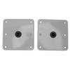 2PCS Boat Seat Bases Aluminium Alloy 6 Screw Holes 3 4 Inch Pin Post Mounting Base for Marine Boat Swivel Seats