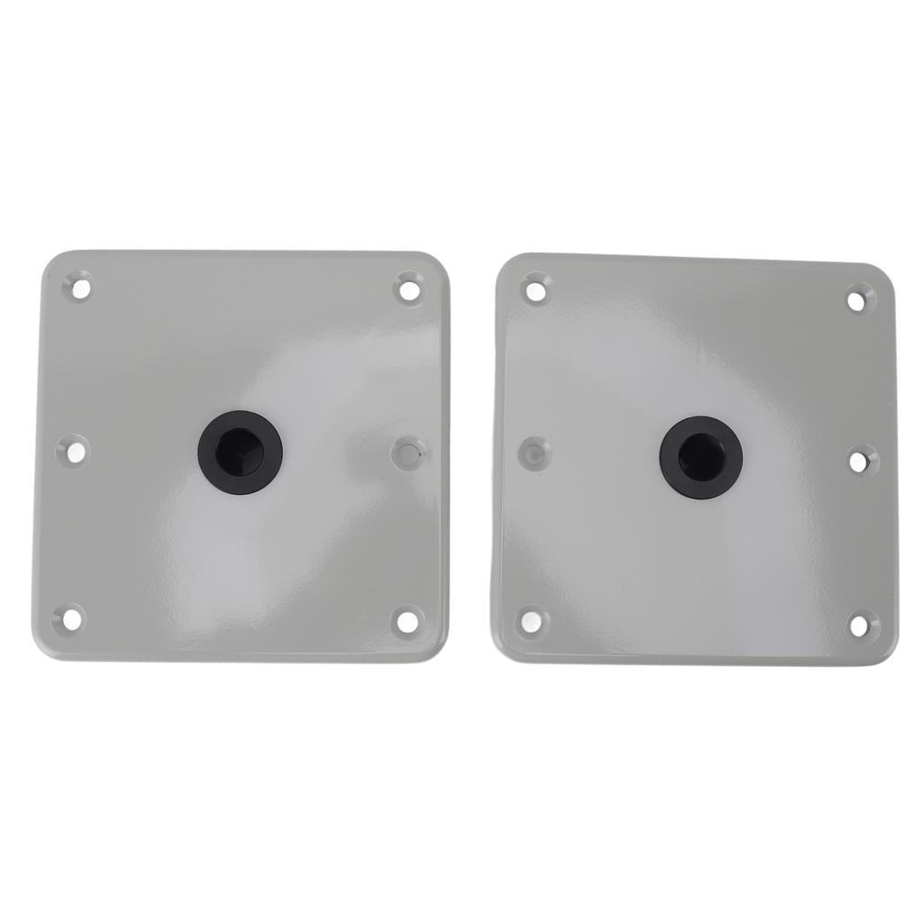 2PCS Boat Seat Bases Aluminium Alloy 6 Screw Holes 3 4 Inch Pin Post Mounting Base for Marine Boat Swivel Seats