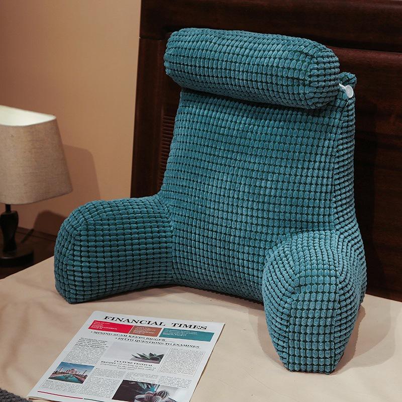 Однотонные Удобные Подушки для Снятия Стресса Минималистичные Мягкие Дышащие Подушки-Спинки У Кровати Дивана Подушка для Поддержки Шеи и Поясницы