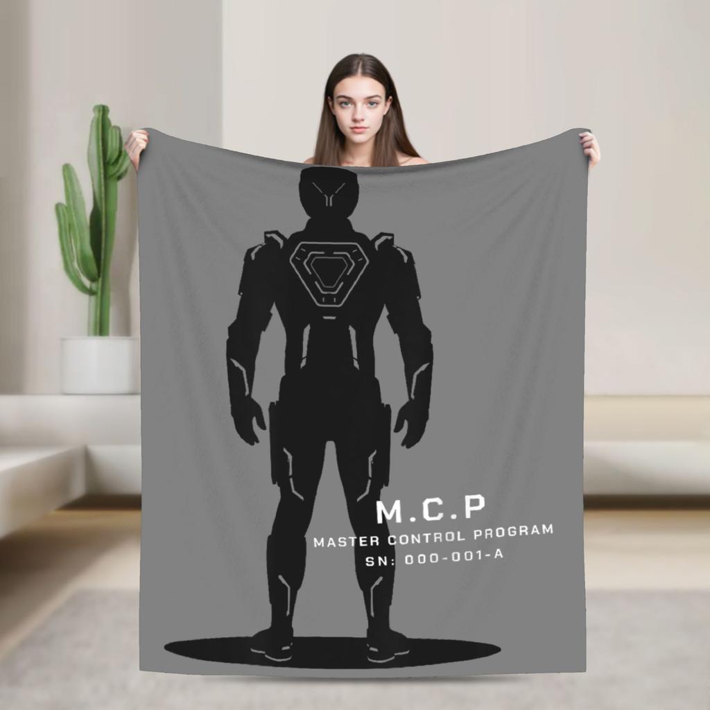 TRON Ares Dillinger Systems Фланелевый плед-дорожка Диск Идентичности Модные пледы для дома 150*125см Легкий