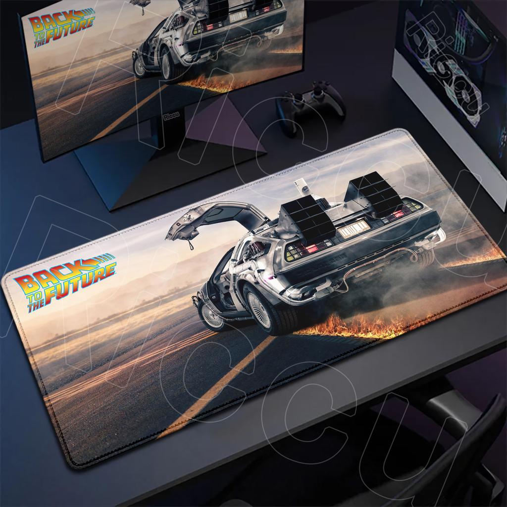 Hot Movie Back To The Future Mouse Pad Large Anti-slip Rubber Base Desk Mat PC Office Gaming Accessories Speed Keyboard Playmats