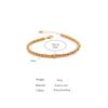 Eetit Stainless Steel Bead Chain Bangle Bracelet for Women Gold Cubic Zirconia Bracelet