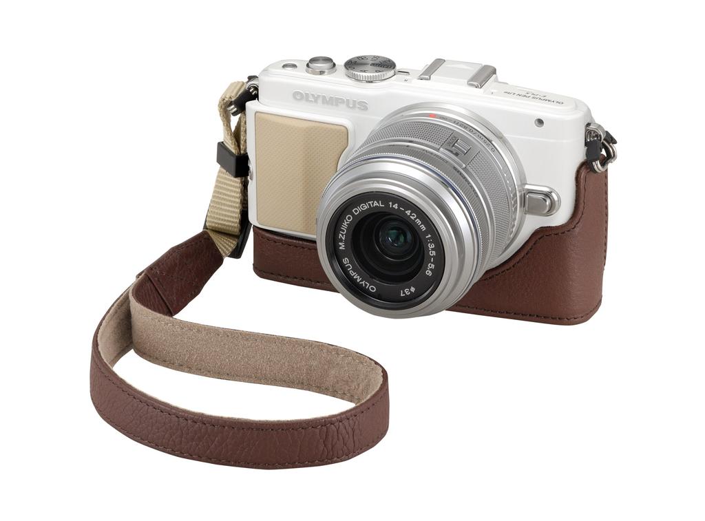 OLYMPUS Чехол для корпуса для PEN E-PL6E-PL5E-PM2, Коричневый, CS-38B BRW