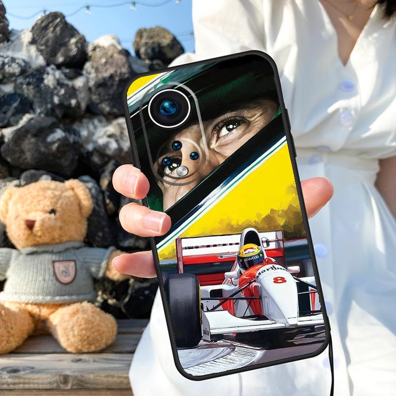 Ayrton Senna F1 Racing Case For Honor Magic 6 Pro 90 70 50 Magic 5 Lite X6 X7 X8 X9 X6a X7a X8a X9a X8b X9b Cover