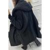 Women's Solid Color Long-sleeved Loose Plush Hooded Jacket