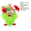 Christmas Pendant Vibrant Color Create Atmosphere with Hanging Rope Festive Plush Burlap Wreath Home Christmas Decoration