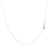 Lala Christie Platinum Chain Necklace, Pt850, Shine Cut Azuki, 0.8mm Wide, Approx. 1.42g, Up To 45cm, Adjustable Length, Lc97-0067