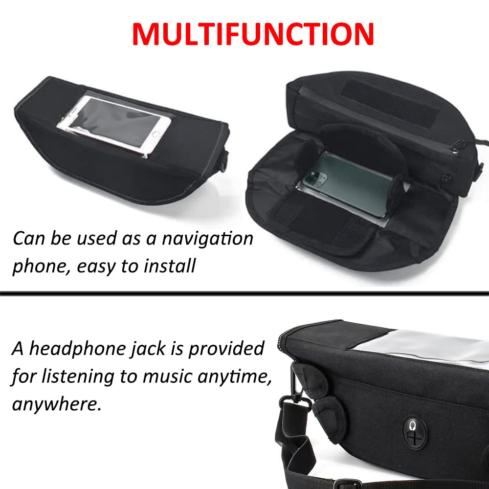 For W230 Meguro S1 Motorcycle Handlebar Waterproof Storage Travel Tool Portable Storage Tool Waterproof Bag (2025) Accessories Bag, Bag, Bag, Bag,