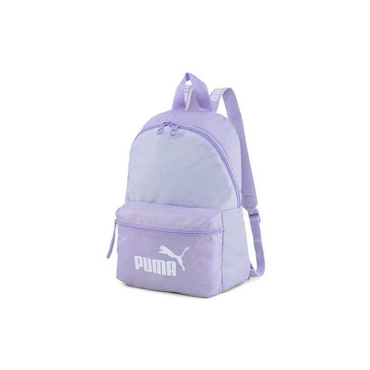 Puma Core Base Backpack Student Casual Fabric Sports Bag Women Backpack Lavender-Purple 079467-02