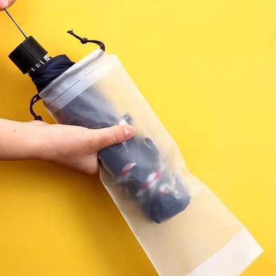 Большая водонепроницаемая сумка-чехол для зонта на шнурке - Полупрозрачная, для крепления в автомобиле, для влажного/сухого использования