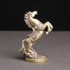 Brass Horse Figurines Home Living Room Desktop Decoration Fortune Zodiac Horse Office Decor Miniatures Bronze Collectible Crafts