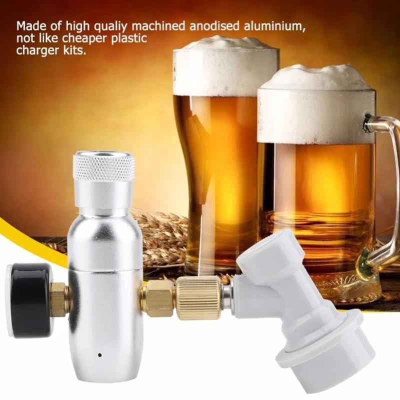 Multifuntional CO2 Regulator 0-60PSI Small Gas Regulator Suitable for Home Brew Enthusiasts and Sodas Water Lovers